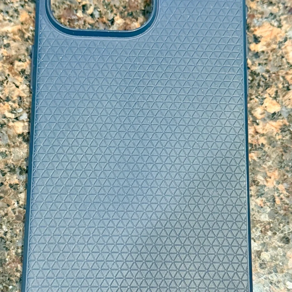 Spigen Ultra Hybrid iPhone 15 Pro Max Case Navy Blue Perfect Shape Cell Phone